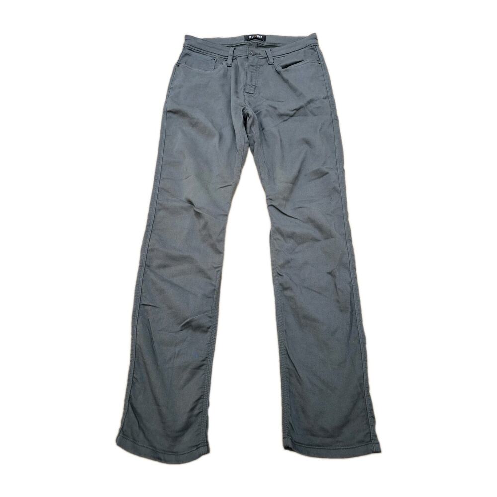 DUER N2X Relaxed Taper Pants Mens 32x32 Gray Stretch Outdoor